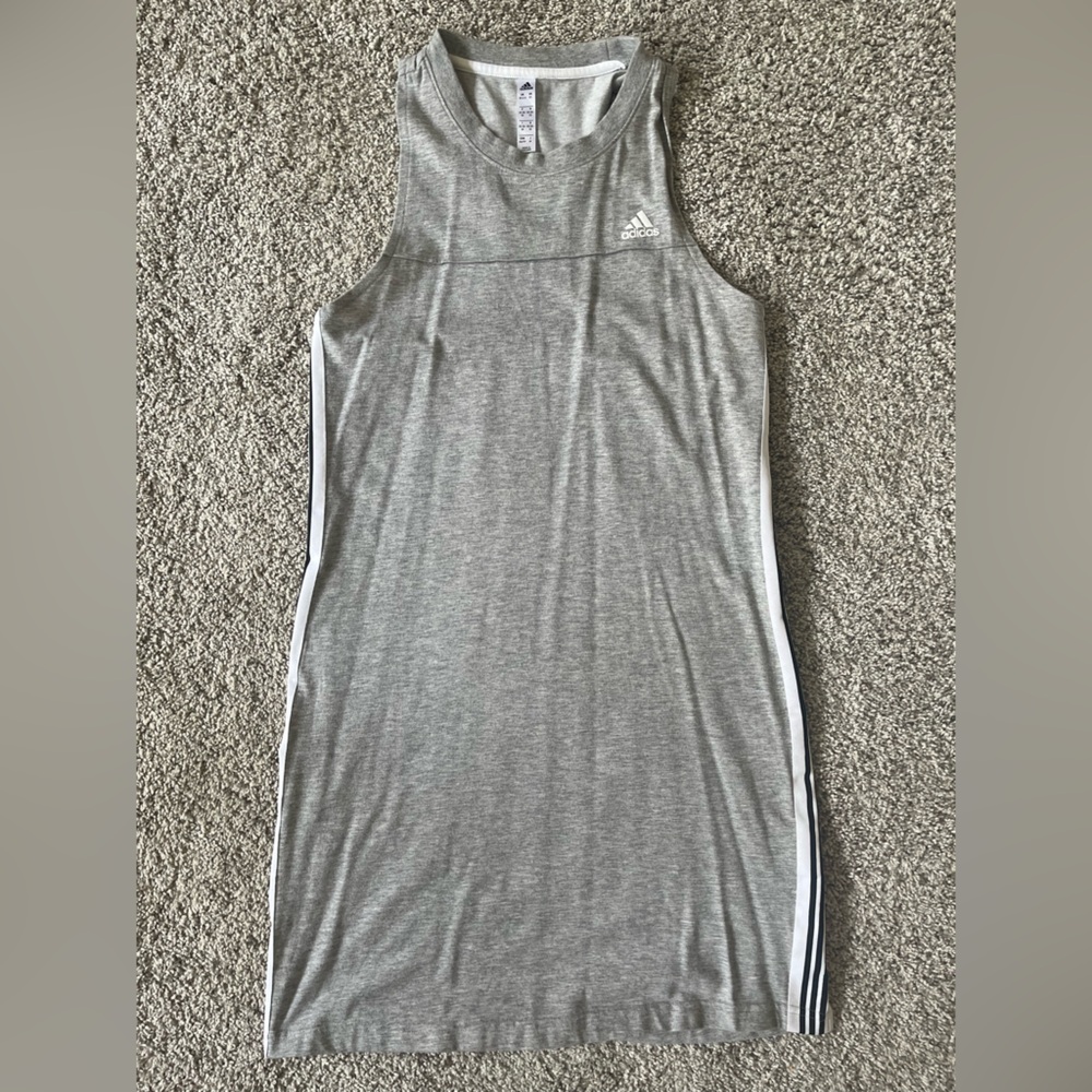 Adidas Light Gray Racerback Dress Size XS